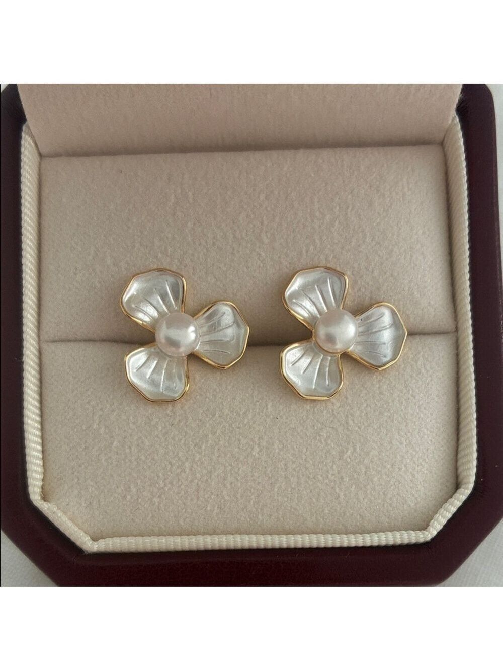 Elegant Gold and Silver Flower Earrings